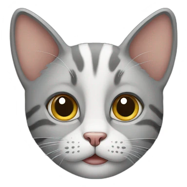 Cartoon cat sticker
