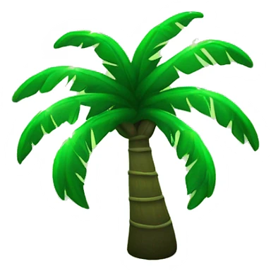 Green Palm whit lights  sticker