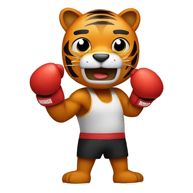 boxing Training  Tiger  sticker