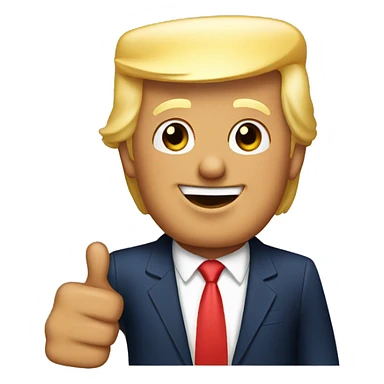 Donald trump thumbs up sticker