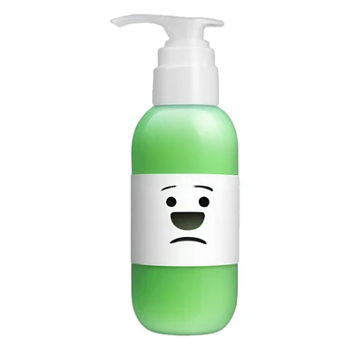 facial scrub bottle with label sticker