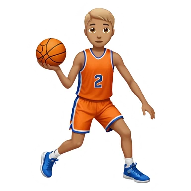 A person who plays basketball sticker
