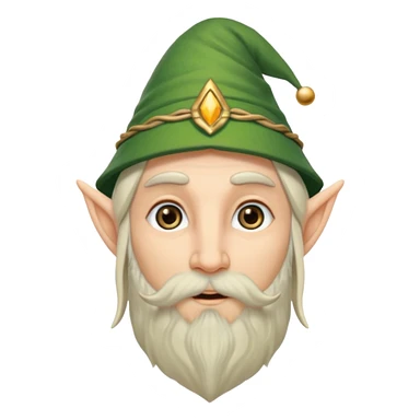 long bearded elf sticker