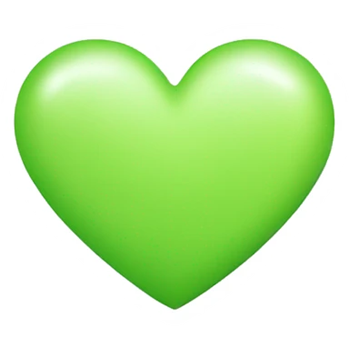 Light green heart sticker