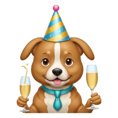 party dog sticker