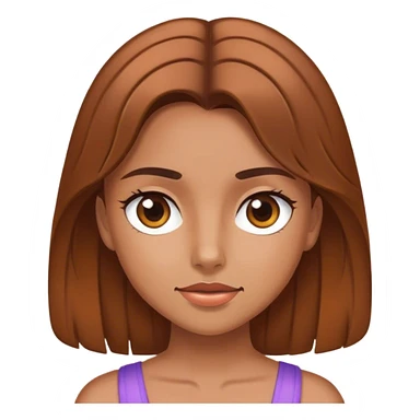 girl with braun hair sticker