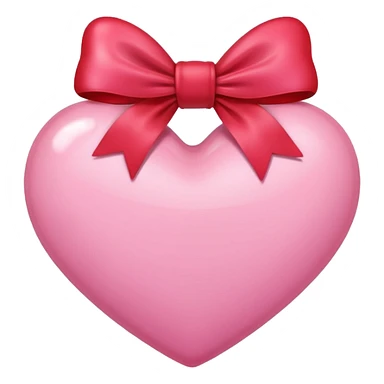 A pink heart with bow sticker