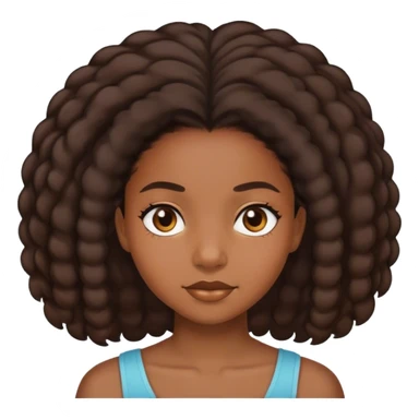 Black girl with 4c sticker