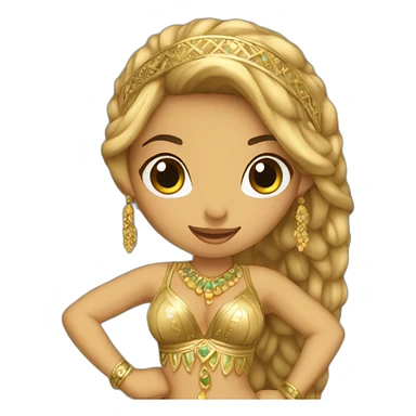 Belly dancer sticker