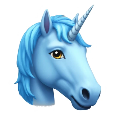 Blue Unicorn sticker