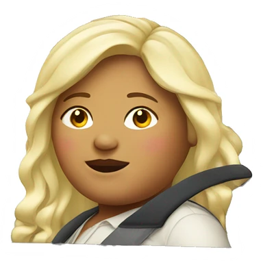 Fat girl in a BMW car sticker