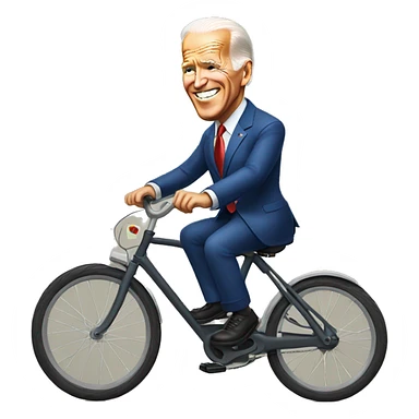 Biden sur un vélo  sticker