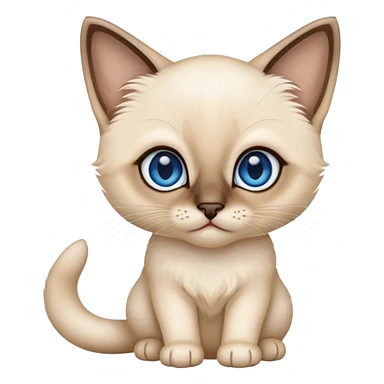 Siamese kitten sticker