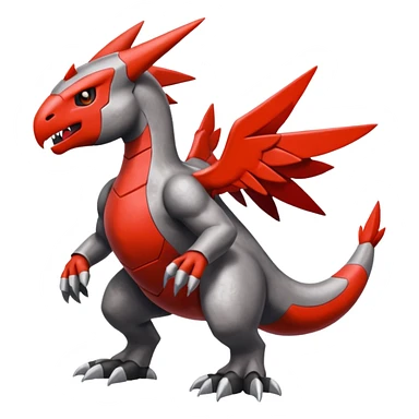 Skarmory-Guilmon-Rhyperior-Herdier-fusion (full body) sticker