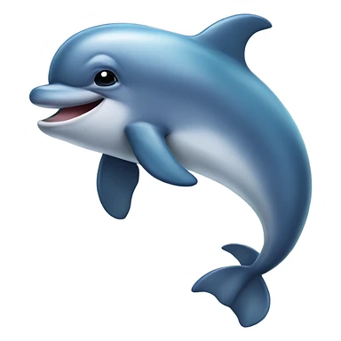 Cute single dolphin  sticker
