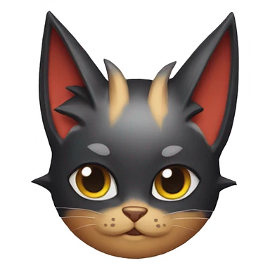 Litten-Cat with bat-ears sticker
