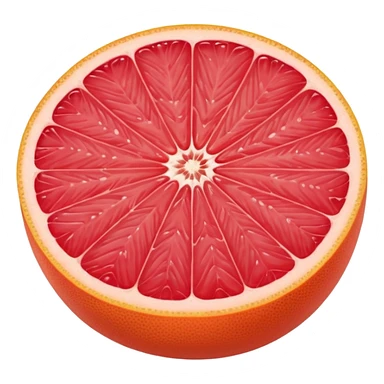 grapefuit with a slice sticker