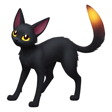 Black Nebula Umbreon-Litten-Noibat-cat full body sticker