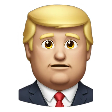 au fat trump buff sticker