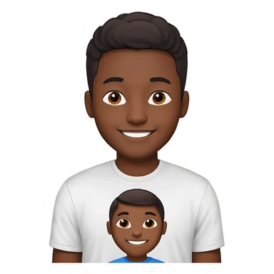 black young adult male with care free persona sticker