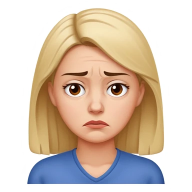 Mujer preocupada sticker