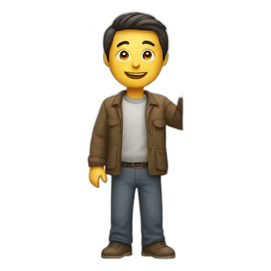 Man holding a placard with the number 4 sticker