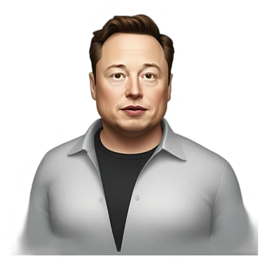 fat elon musk sticker