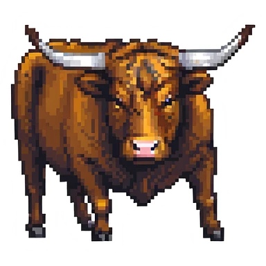 steer bull sticker