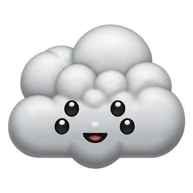 comic think cloud with three dots, no text sticker