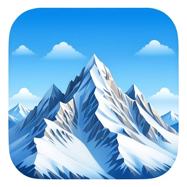 Snowy mountains scenery  sticker