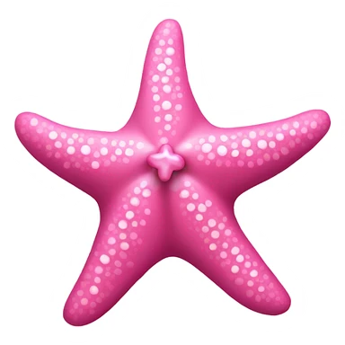 Pink starfish with a pink bow sticker