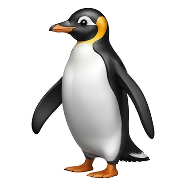 walking penguin sticker