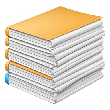 Stack of papers sticker