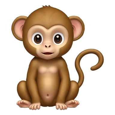 baby monkey sticker