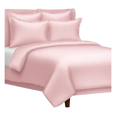 Light pink silk bed sticker
