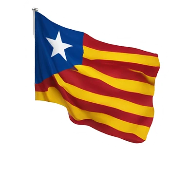 catalonian flag sticker