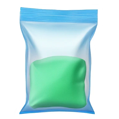 clear ziploc bag add washing powder inside  sticker