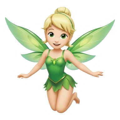 tinkerbell flying sticker
