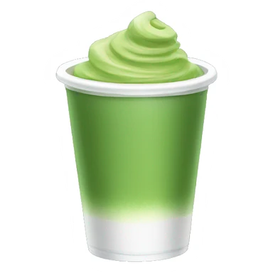 A plastic cup of matcha sticker