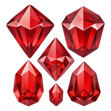 Red crystal group sticker