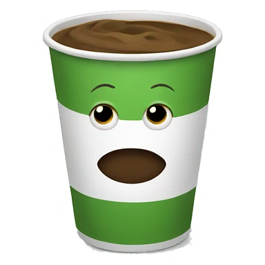 Green coffee  sticker