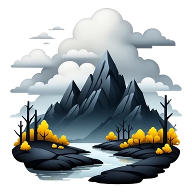 Gloomy beautiful edgy aesthetic full scenic SCENERY sticker
