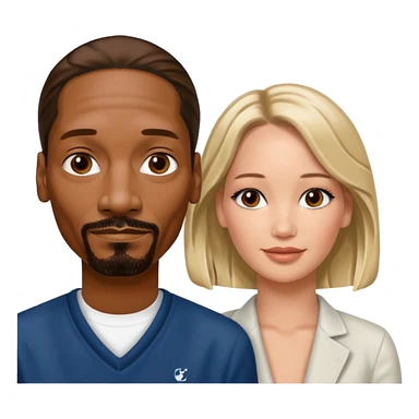  snoop dogg and Jennifer Lawrence  sticker