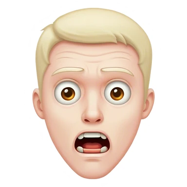 the man is scared sticker