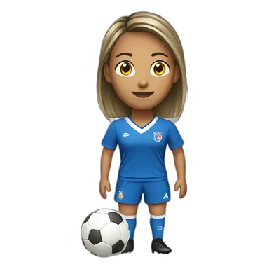soccer feminin sticker