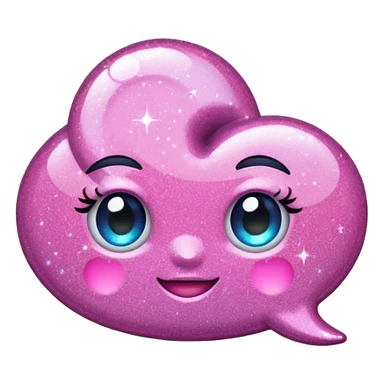 pink sparkle sticker