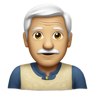 Old man in a dress sticker