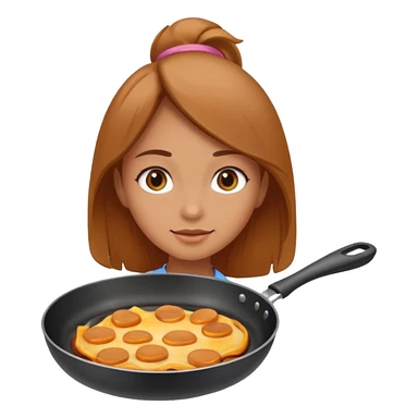 girl in a frying pan sticker