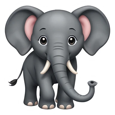 black elephant sticker