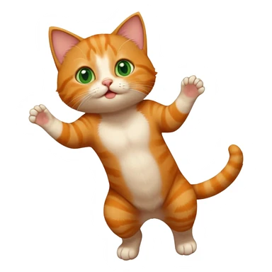 A high-resolution photo-realistic digital illustration of a ginger tabby cat kitten, chest upward sticker